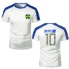t shirts de sport pour hommes capitaine tsubasa maillot d'anime cosplay bande dessinée style hauts personnalisés vêtements de sport amples à séchage rapide t shirts unisexes