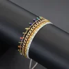 bracelet de style marin pour femmes, bohème, chaîne multicouche, canadette, perles de cadres faites à la main, réglable, cadeau rapide pour petite amie