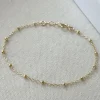 bracelets en or pour femmes, faits à la main, superposés, étanche, hypoallergénique, antirouille, bijoux pour femmes