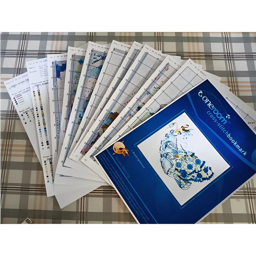 analyste de broderie pour fille brodée, kits de point de croix, coton, bricolage homefun, travail d'illac