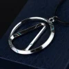 bijoux de jeu cosplay attol, collier nunl mordecai lilith roland, brique claptrap, rond, géométrique, argent, document, vente en gros