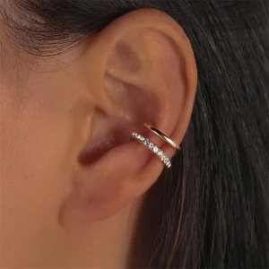 Boucles d’oreilles en strass pour femmes, décor exquis, manchette d’oreille, nouvelle collection été 2022, bijoux cadeau de noël Boucles d’oreilles en strass pour femmes, décor exquis, manchette d’oreille, nouvelle collection été 2022, bijoux cadeau de noël