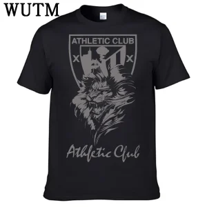Athletic Club De Bilbaos t-shirt 100% coton hommes chemise