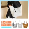 sac à bandoulière grand sac à main couleur unie sac sous les bras sac à provisions pour les femmes travail shopping voyage