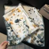 100% naturel véritable foulard en soie femmes bandana carré foulards wrap foulard mûrier mode luxe haute qualité hijab foulard femme