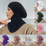 Sangle instantanée Jersey Hijab sous-capuchon Hijabs pour femme femmes musulmanes Hijab casquette couverture complète bandeau écharpe Islam Turban