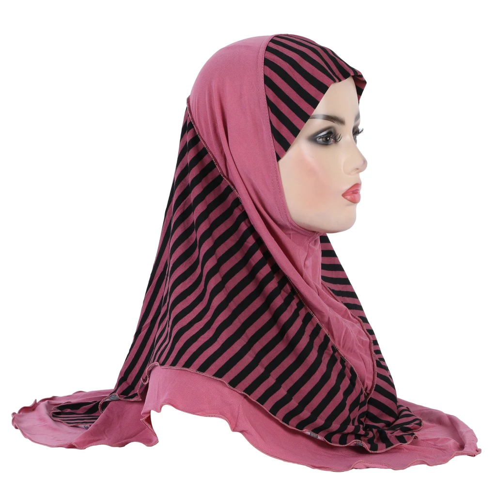hijab musulman de taille moyenne pour filles, écharpe islamique à une couche, foulard de haute qualité, h323