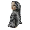 foulard hijab imprimé une pièce pour femme musulmane, turban rond, couverture complète, châles islamiques, côtelés, prêt à vitation, chapeau eid