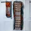 winyi abaya pour femmes musulmanes, robe africaine dubaï, col ras du cou, kaftan imprimé, robe maxi élégante