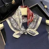 100% pure véritable foulard en soie femmes cheveux foulard de luxe de haute qualité bandana carré bandeau hijab poncho foulards pashmina pлаток