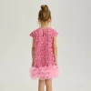 robes de soirée à paillettes pour filles, robe de princesse à paillettes, jupes tutu en maille pour enfants, robe de bal de banquet, de concours d'anniversaire