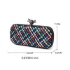pochettes pour femmes soirée mariage chic tissé sac à bandoulière formel en cuir pu sacs à main de créateur sac à main pour femmes 2 tailles