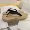 tongs paresseuses pantoufles à fond plat et épais femmes sandales diapositives été dames bord de mer vacances chaussures de plage chaussures de natation 2025
