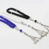chapelet musulman islamique tasbih 33 perles de prière chapelet pour hommes femmes bracelet pierre naturelle cristal verre dinde bijoux tasbeeh