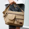 sac à main en toile pour homme, fourre tout décontracté, à bandoulière, de luxe, à la mode, de haute qualité