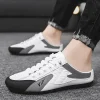 pantoufles d'été pour hommes, chaussures décontractées à fond plat, tendance, chaussures de soutien à semelle souple, baskets pour hommes