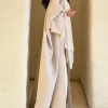 abaya femmes robe musulmane élégant cardigan à franges manches chauve souris robes eid abayo dubaï caftan turquie kebaya caftan marocain femme