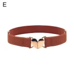 Ceintures de taille élégantes avec boucle en forme de cœur, décoration de robe, sangle de taille, ceintures élastiques, ceinture décorative