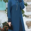 abaya ensemble 2 pièces pour femmes musulmanes, vêtements de prière, robe de dubaï