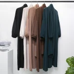 Abaya – Robe de prière une pièce musulmane, à capuche, manches smockées, vêtements islamiques pour femmes, Jilbab, dubaï, Robe noire saoudienne, modestie turque