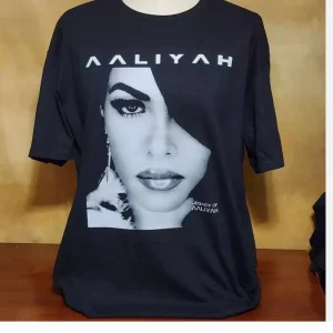 Nouveau Aaliyah Legacy of Aaliyah coton le même haut en pur coton de haute qualité pour hommes et femmes harajuku