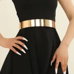 Ceinture classique en métal doré, chaîne de taille réglable, tendance, robe élégante, bijoux de corps pour femmes, usage quotidien