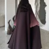 abaya musulman d'âge moyen manches évasées décontracté arabe plissé ouvert devant abayas turquie caftans femmes jilbabs robes maxi islamiques