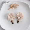 pinces à cheveux bb à fleurs, épingle, couvre chef pour bébés enfants filles, accessoires pour cheveux, 2 pièces/ensemble