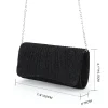 sac à main d'embrayage de mariage brillant pour femmes et filles, sac à bandoulière à paillettes, initié, sacs à main de mariage, sac de rencontre, sac de soirée assressenti