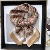 nouveau luxe imprimé imitation soie carré foulard mince vintage foulard hijab foulard bandana cheveux écharpe bandeau femmes