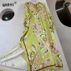 winyi haute qualité robes musulmanes pour femme robe maxi imprimé fleuri caftan abaya dubaï luxe été bohème robe de soirée