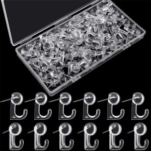 50pc punaise crochets têtes en plastique punaise décorative punaises crochet broches arrière pour liège conseil Bulletin