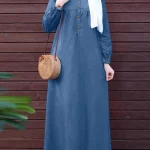 ZANZEA-Robe Abaya Musulmane Vintage pour Femme, Tenue d&rsquo;Automne Décontractée à Manches sulf, Couleur Unie, Maxi Longue, Kaftan Éducatif, Vêtements Islamiques, 2024