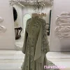 florettarobe caftan marocain robe de soirée musulmane a ligne manches longues en mousseline de soie applique dubaï arabe abaya islamique personnalisé