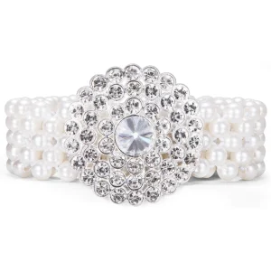 Dubulle – ceinture élastique en perles pour femmes, ceintures en cristal strass, ceinture de mariée, robe de demoiselle d&rsquo;honneur Sexy, chaîne de taille pour filles