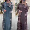 jalabiya robe de soirée élégante pour femmes musulmanes, ensemble de 2 pièces, caftan, turquie, ramadan