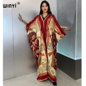 WINYI été caftan koweït femmes imprimer plage couvertures robe abaya dubaï luxe abaya femme musulmane dubaï mode robe de soirée WINYI été caftan koweït femmes imprimer plage couvertures robe abaya dubaï luxe abaya femme musulmane dubaï mode robe de soirée