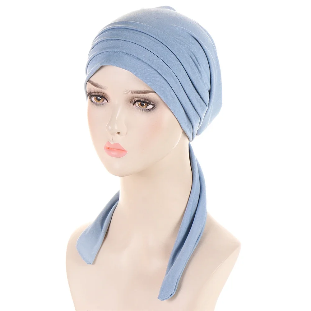Écharpe de sauna pré nouée pour femme, hijab intérieur musulman, turban féminin, bonnet de chimio contre le cancer, couverture de perte de cheveux, vêtements de sauna, bandana commandé