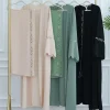 moyen orient femmes arabe dubaï abaya luxe kimono cardigan broderie florale robe longue robe modeste femme islam vêtements kebaya