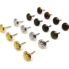 100 pièces dia 11mm punaise décorative tapisserie clou punaise pour coffre à bijoux boîte à vin en bois étui meubles canapé porte 4 couleurs