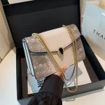 Sac à bandoulière en cuir pour femmes, élégant, sacs à main, célèbre marque de luxe de styliste, fourre-tout classique populaire