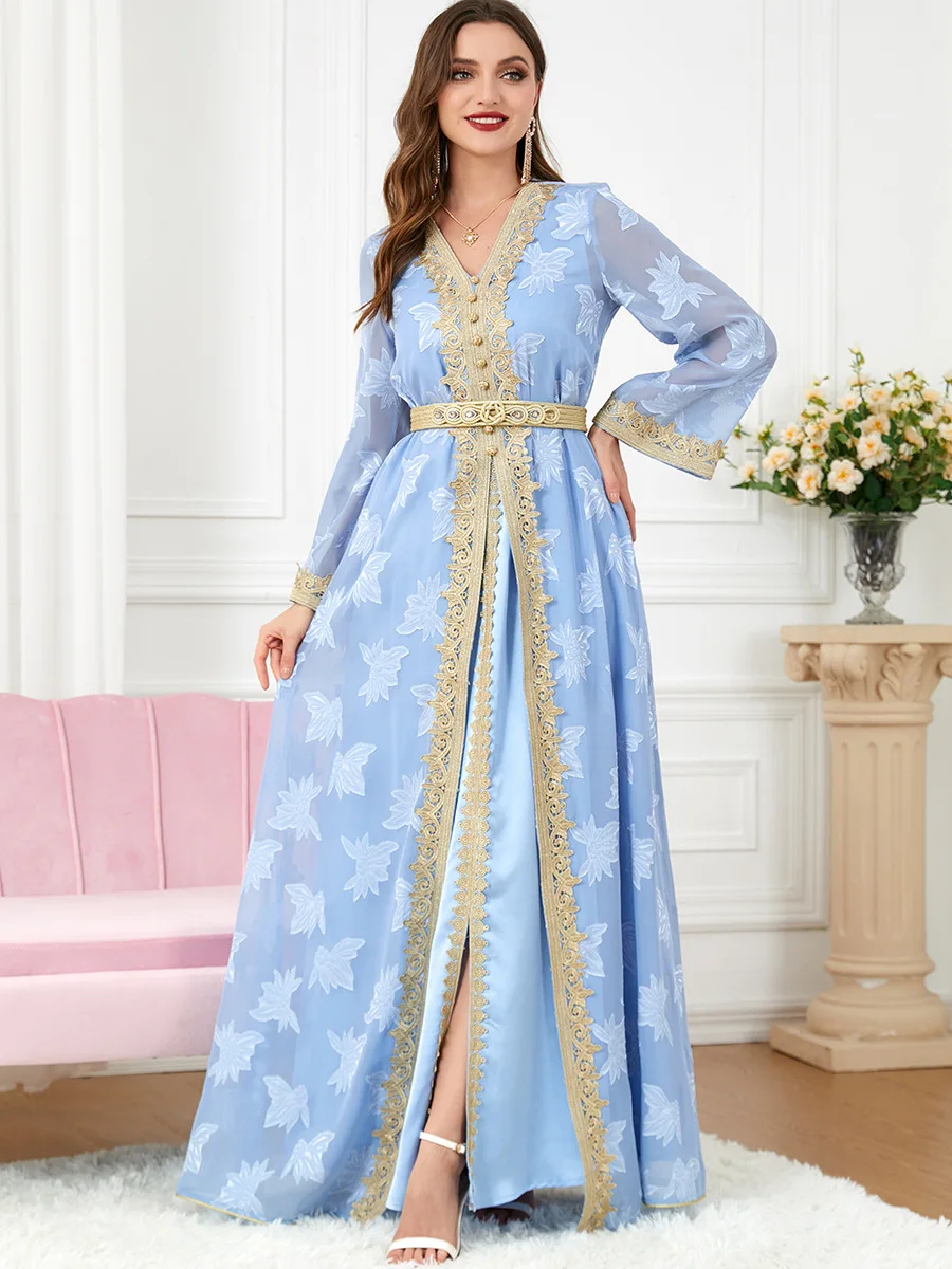 abaya robe musulmane de luxe pour femmes, kaftan, islam kimono, caftan marocain, maxi, robes de soirée, abayas femme, dubaï, ramadan