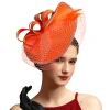 chapeau fascinateur en tissu satiné de luxe pour femmes, chapeau d'église, courses ascot, derby, fête à thème, bandeau de mariée, offre spéciale