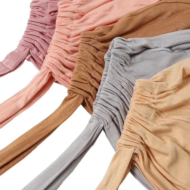 modal musulman turban chapeau intérieur hijab casquettes islamique sous écharpe bonnet inde chapeau femme bandeau turbante mujer hijab casquette avec corde