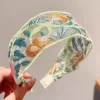 Élégant broderie fleur bandeau pour femmes doux en mousseline de soie cheveux décorer bandeau cheveux cerceau bande mode cheveux accessoires