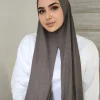 hijabs en jersey instantané pour femmes, écharpe de cou, en coton, pour femmes, bandana, musulman, ramadan
