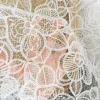 tissu en dentelle brodée de fleurs en soie de poisson, pour robe de mariée européenne et américaine, couvre chef, accessoires de bricolage, tissu de styliste, nouvelle collection