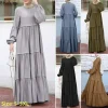abaya robe de soleil décontractée pour femmes, robe musulmane, manches longues, vêtements islamiques, dubaï, mode, nouveau, 2025