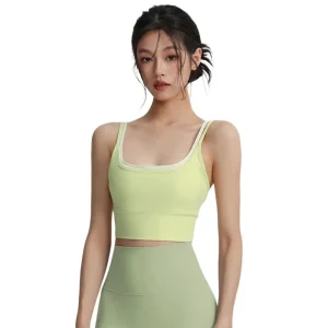 Soutien-gorge d&rsquo;entraînement respirant, confortable, antichoc, débardeur, Anti-affaissement, améliore le soutien de la poitrine, soutien-gorge de sport, vêtements externes