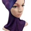 couvre cou en satin de coton pour les muscles bonnet hijab wrap crossover ninja underscarf super quality